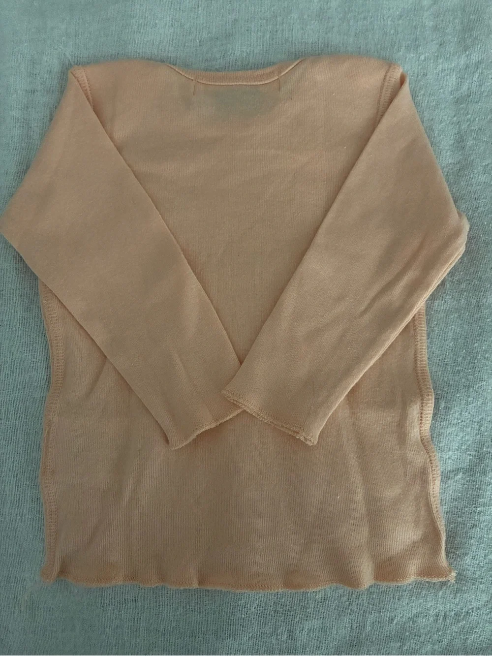 Bonpoint Baby Ribbed Cotton Pajama Set in a Peach Pink Shade